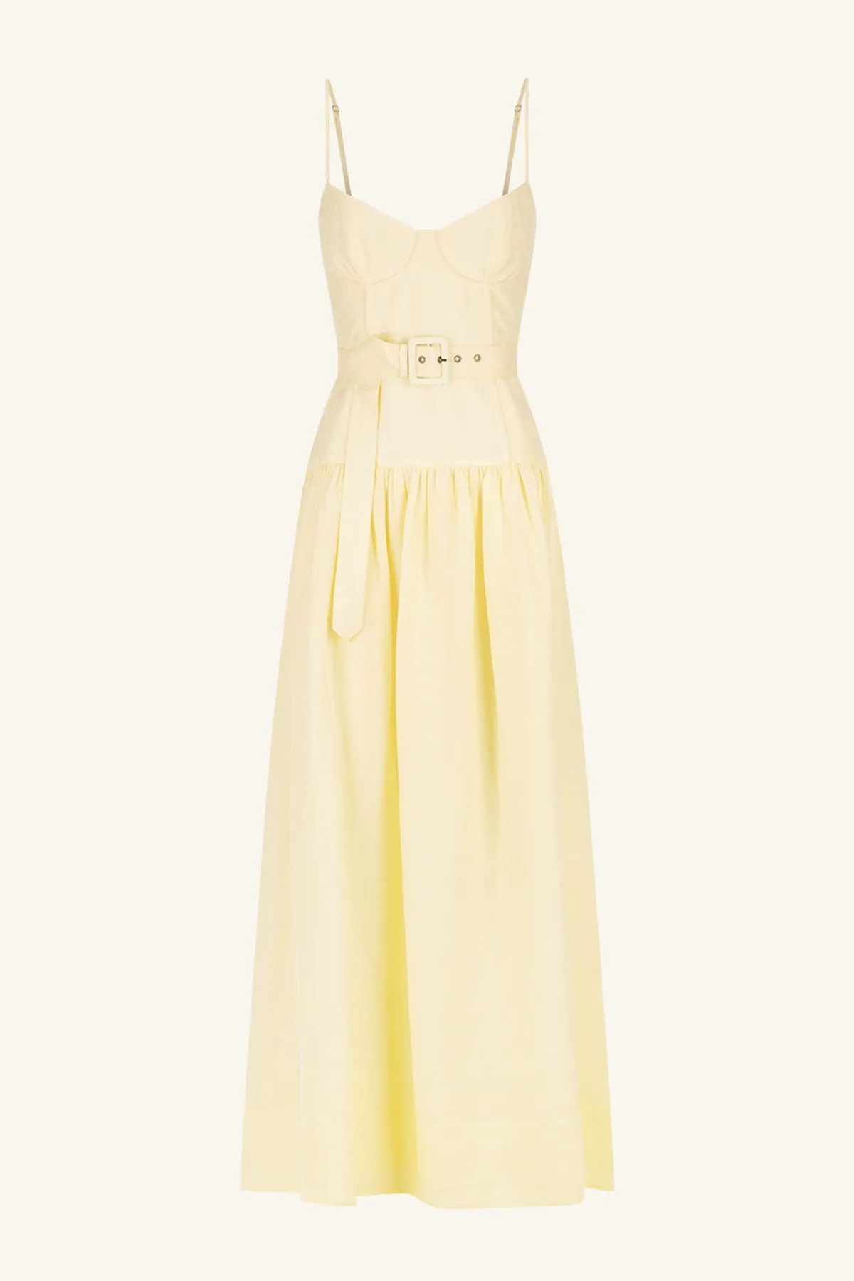 LIMON PANELLED BUSTIER MAXI DRESS