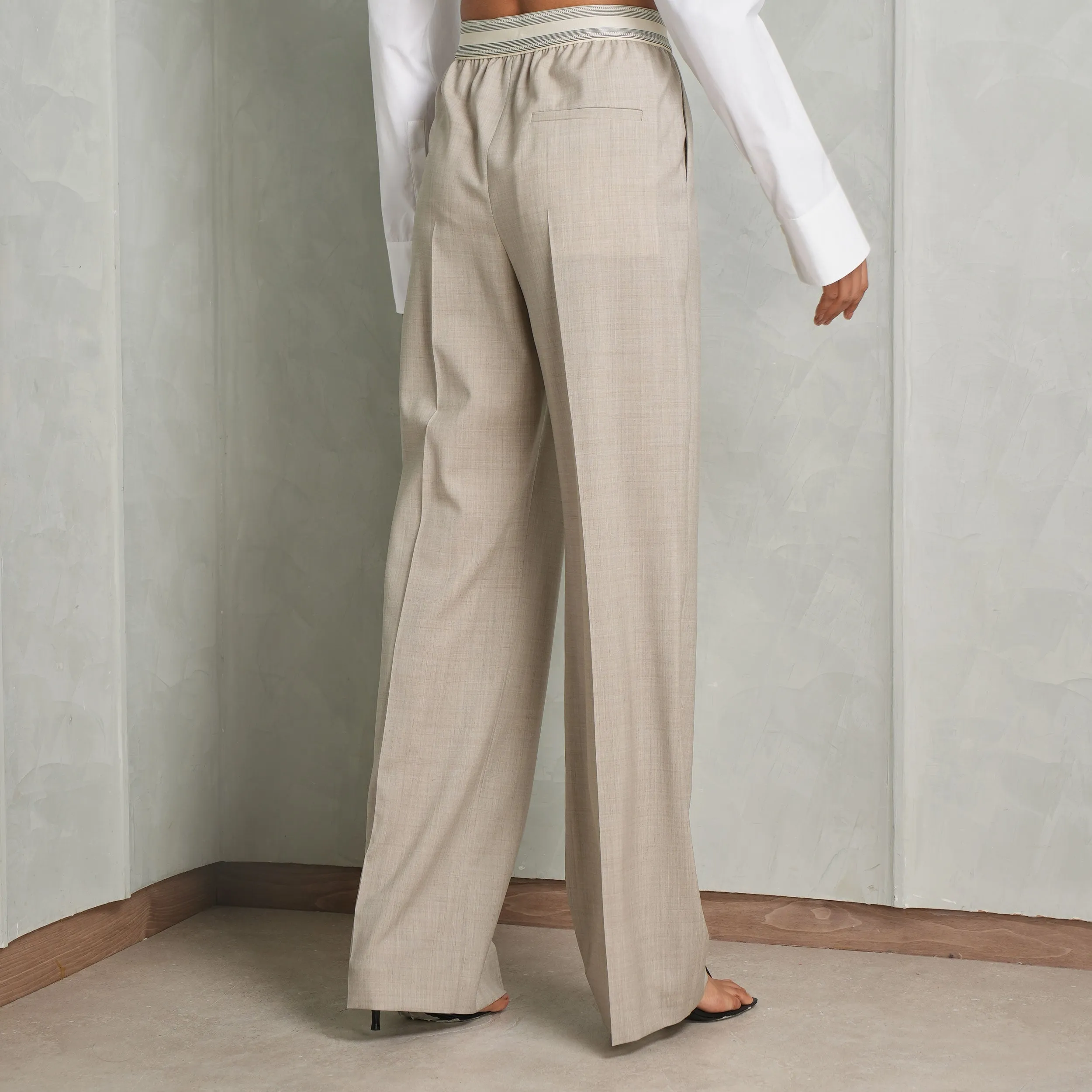 Logo Belted Trousers