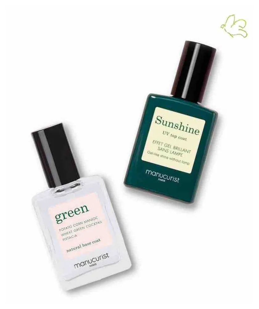 Manucurist Green 2 pack / Duo Base   Sunshine Nail polish