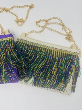 Mardi Gras Fringe Bag GOLD body base