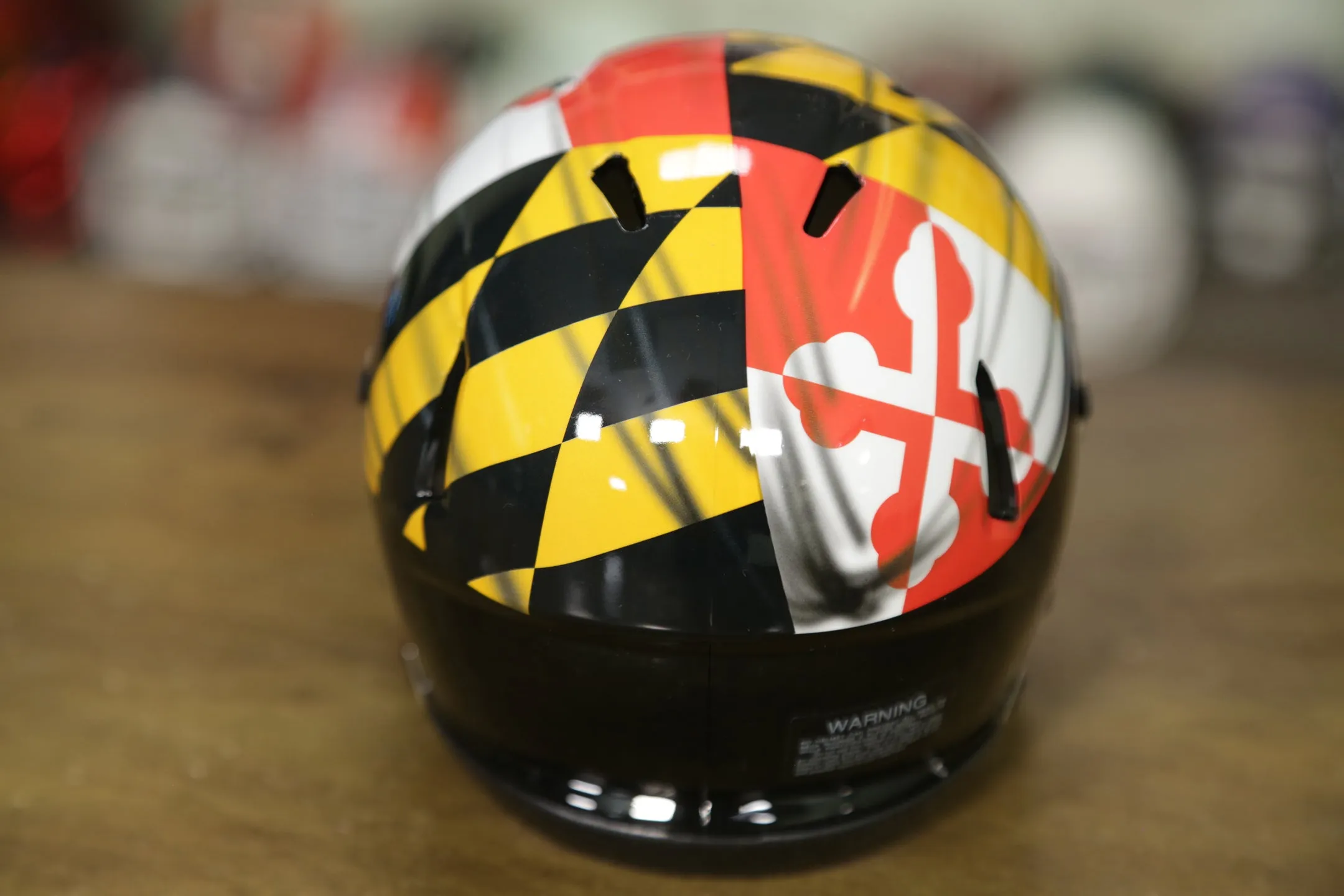 Maryland Terrapins Riddell Speed Mini Helmet