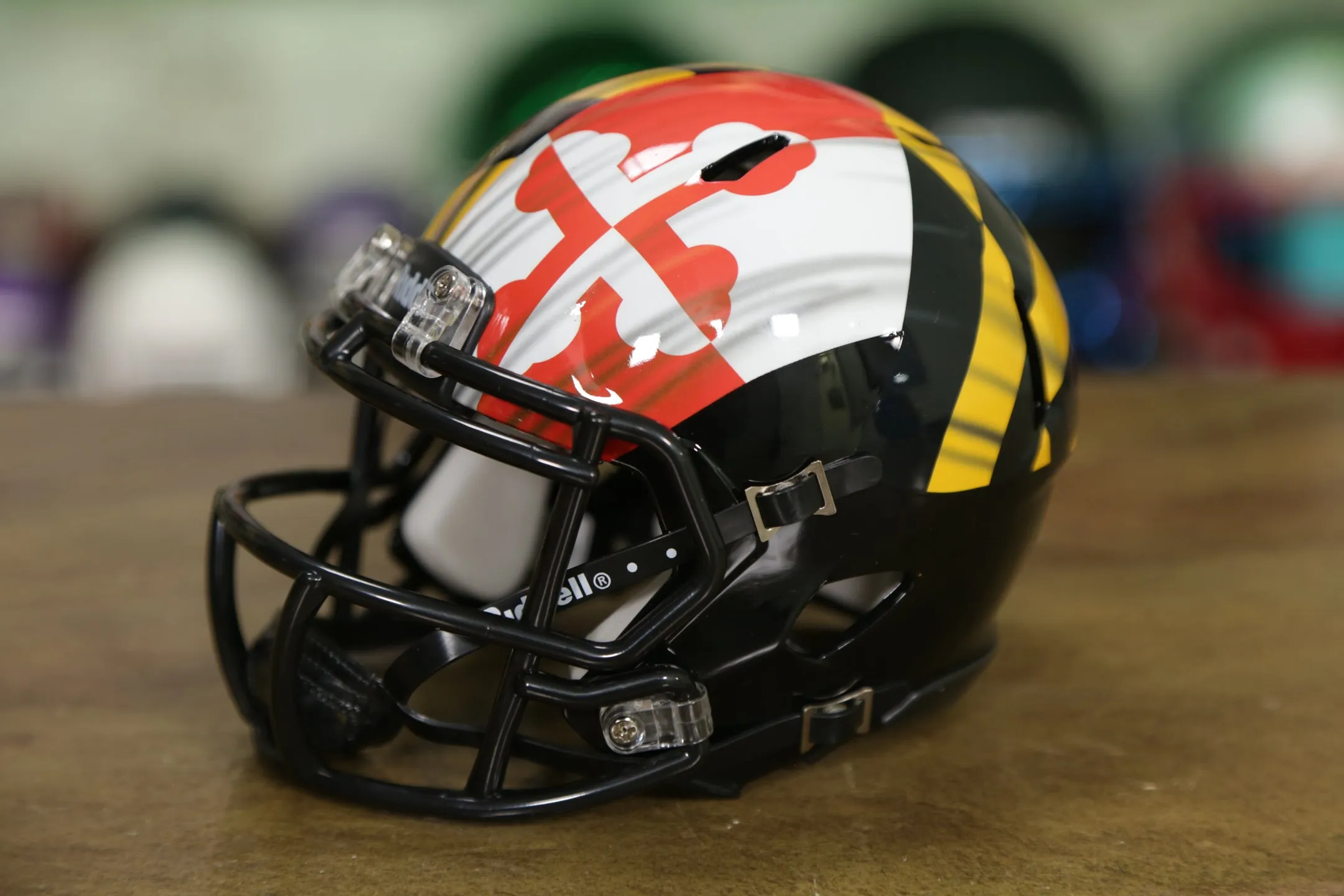 Maryland Terrapins Riddell Speed Mini Helmet