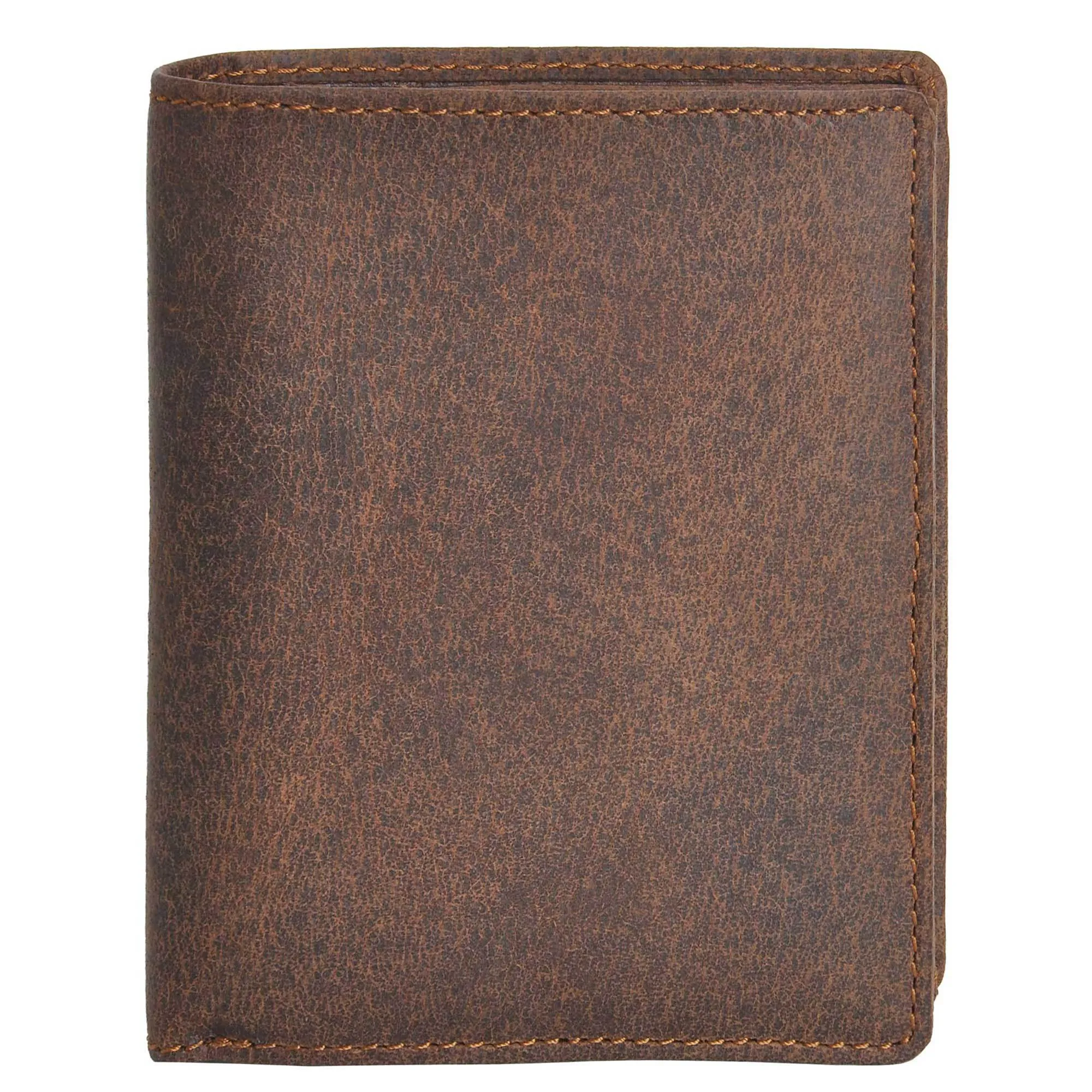 Men's Leather Wallet Large Vertical 2.0 Dark Hunter Brown