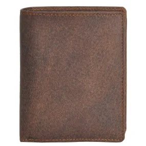 Men's Leather Wallet Large Vertical 2.0 Dark Hunter Brown