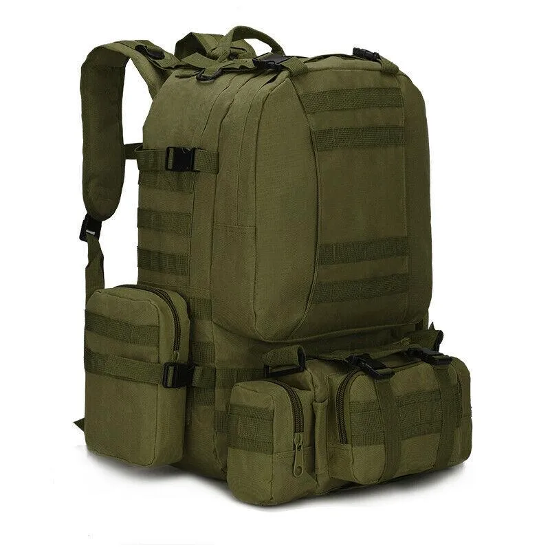 MROYALE™ 55L Outdoor Tactical Bugout Army Molle Rucksack Hiking Backpack