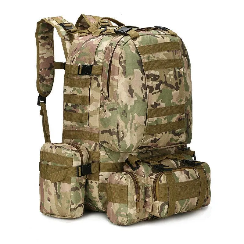 MROYALE™ 55L Outdoor Tactical Bugout Army Molle Rucksack Hiking Backpack