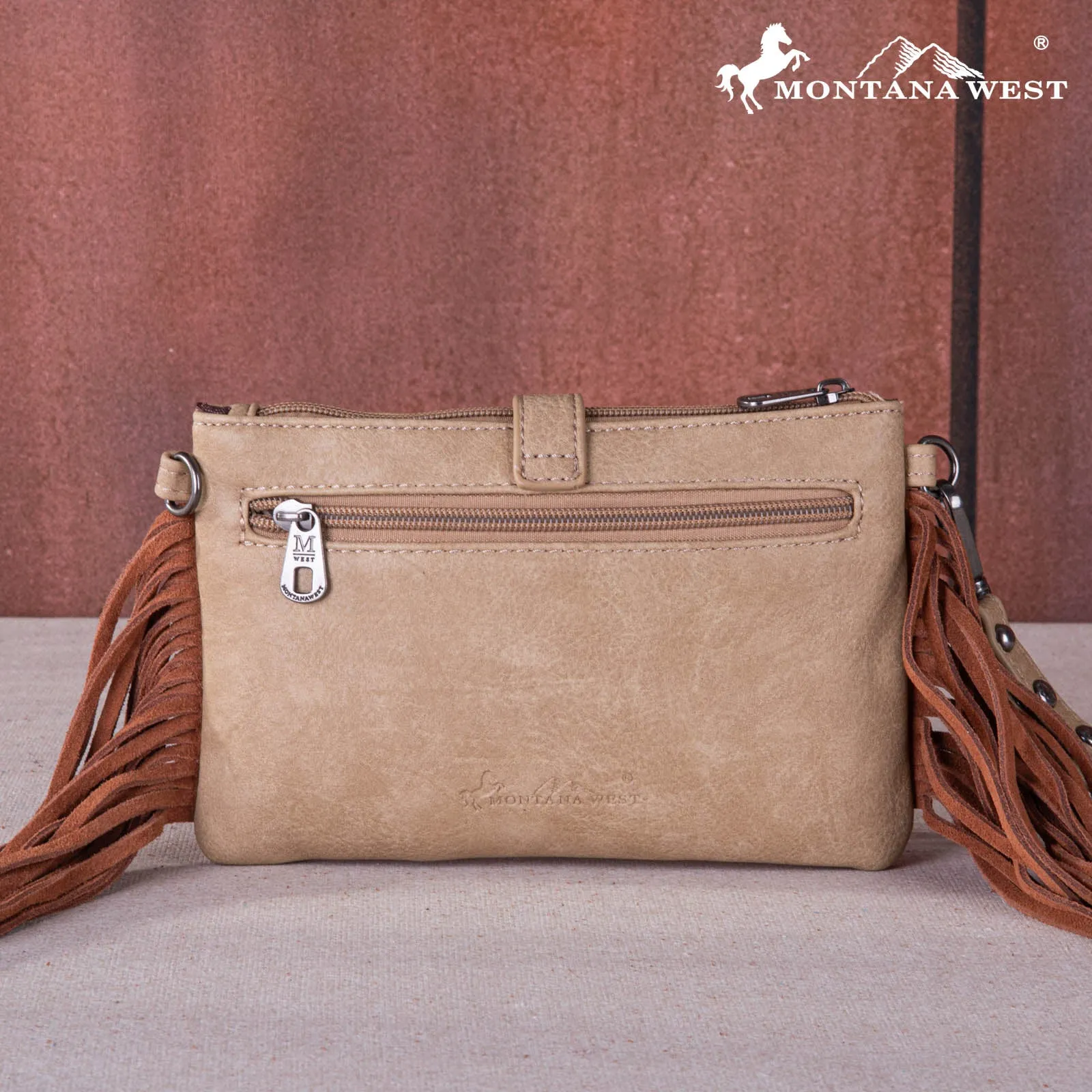 MW1252-181 Montana West Buckle Collection Clutch/Crossbody