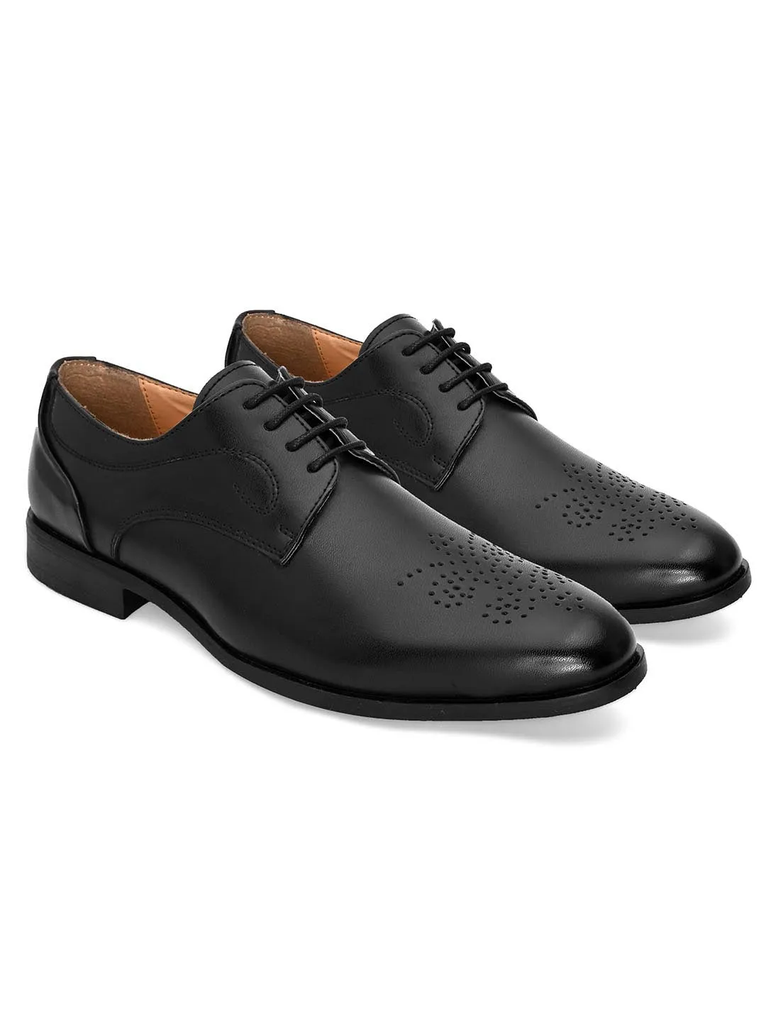 Nova Black Derby Shoes