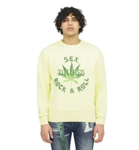 Novelty Fleece Crewneck (Lemon) /D8