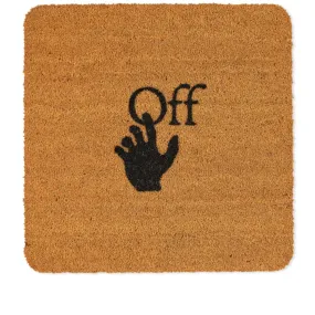 Off-White c/o Virgil Abloh  Hand Logo Door Mat Brown Black