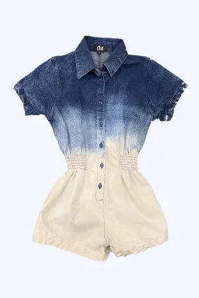 Ombre Denim Romper