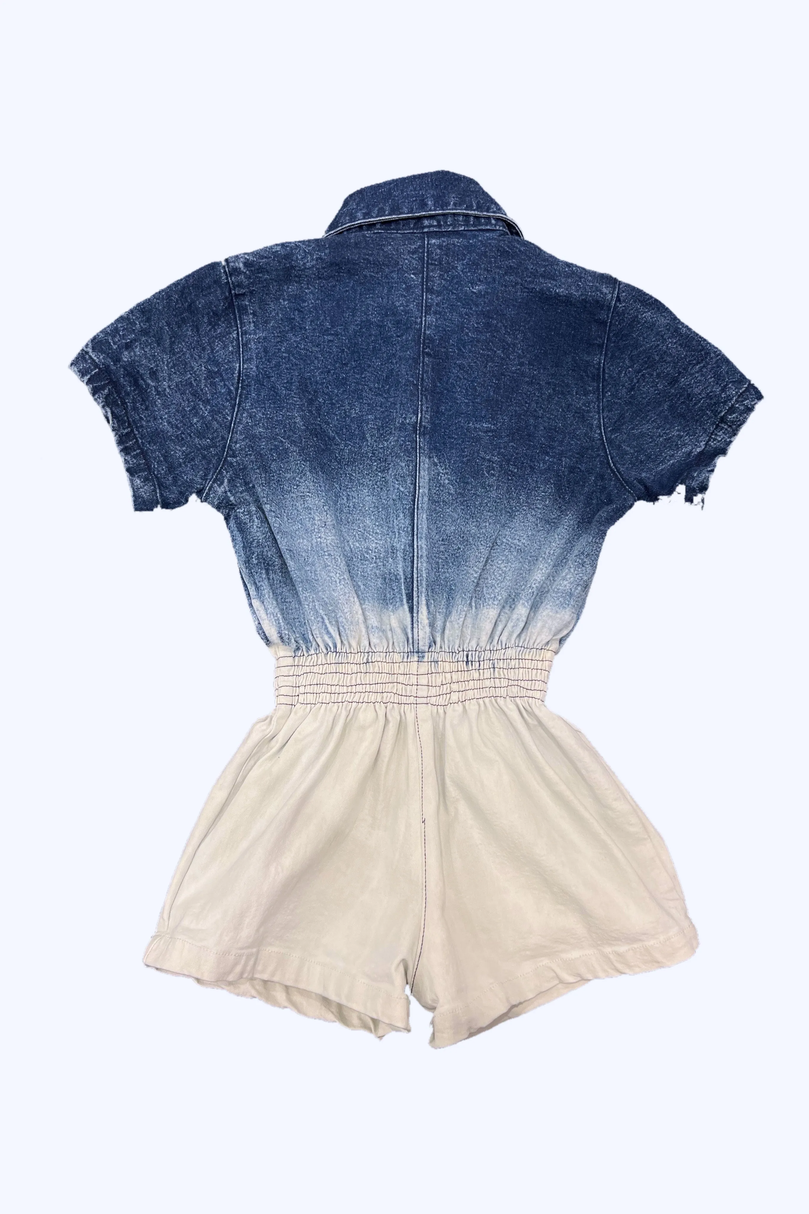 Ombre Denim Romper