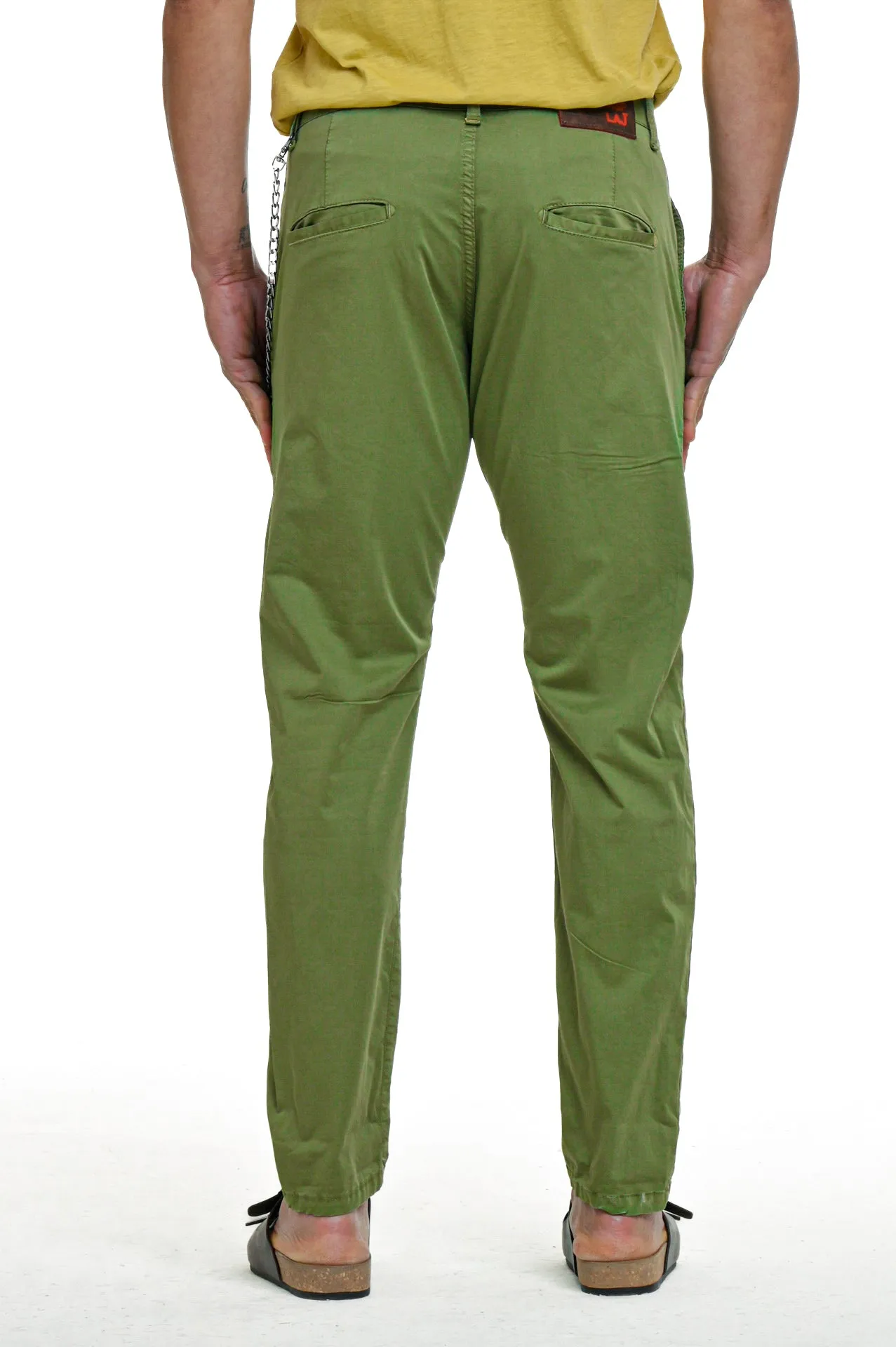 Pantaloni in cotone regular Panama Raso SS23