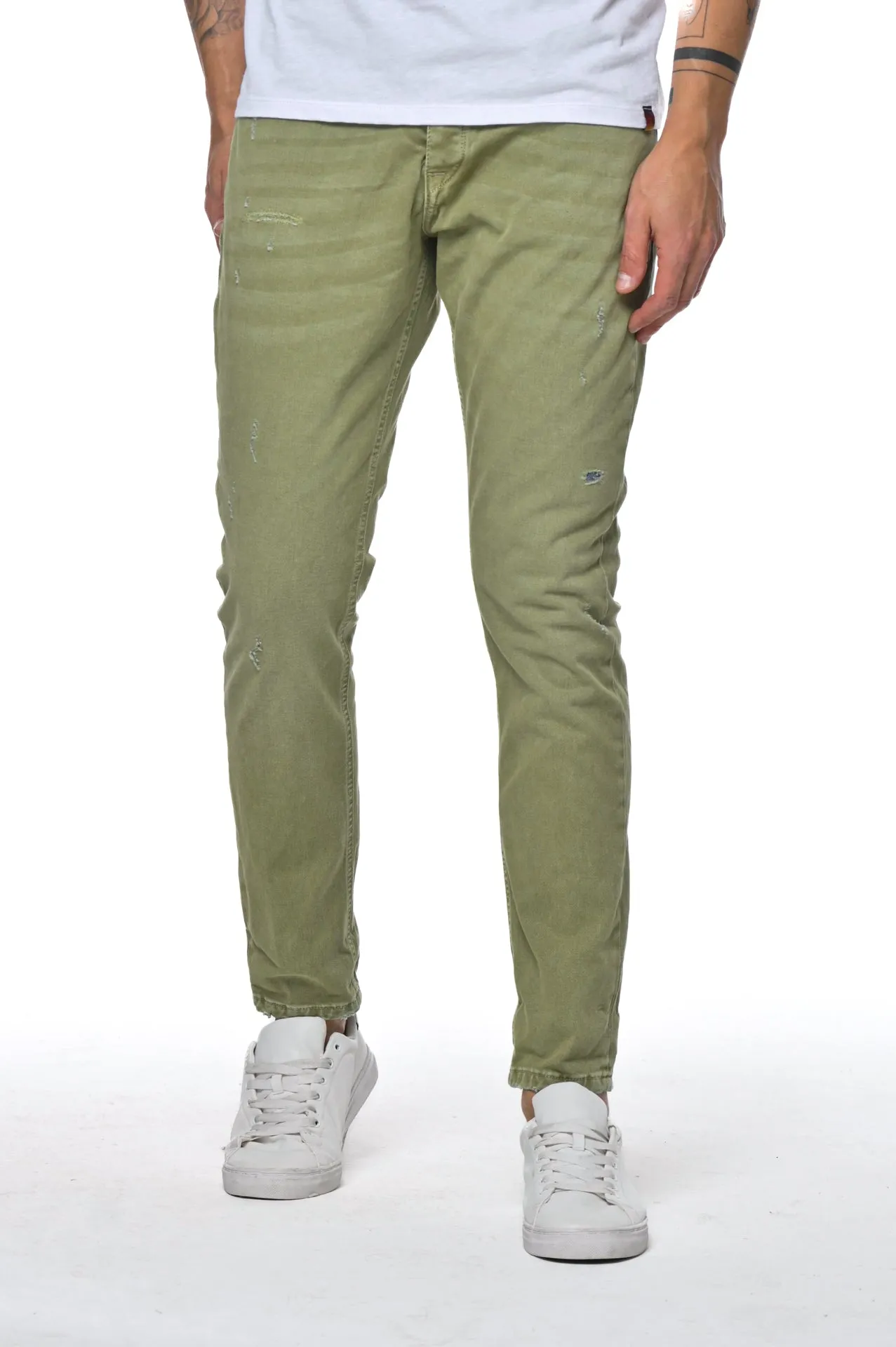 Pantaloni in cotone slim New London DRL SS23