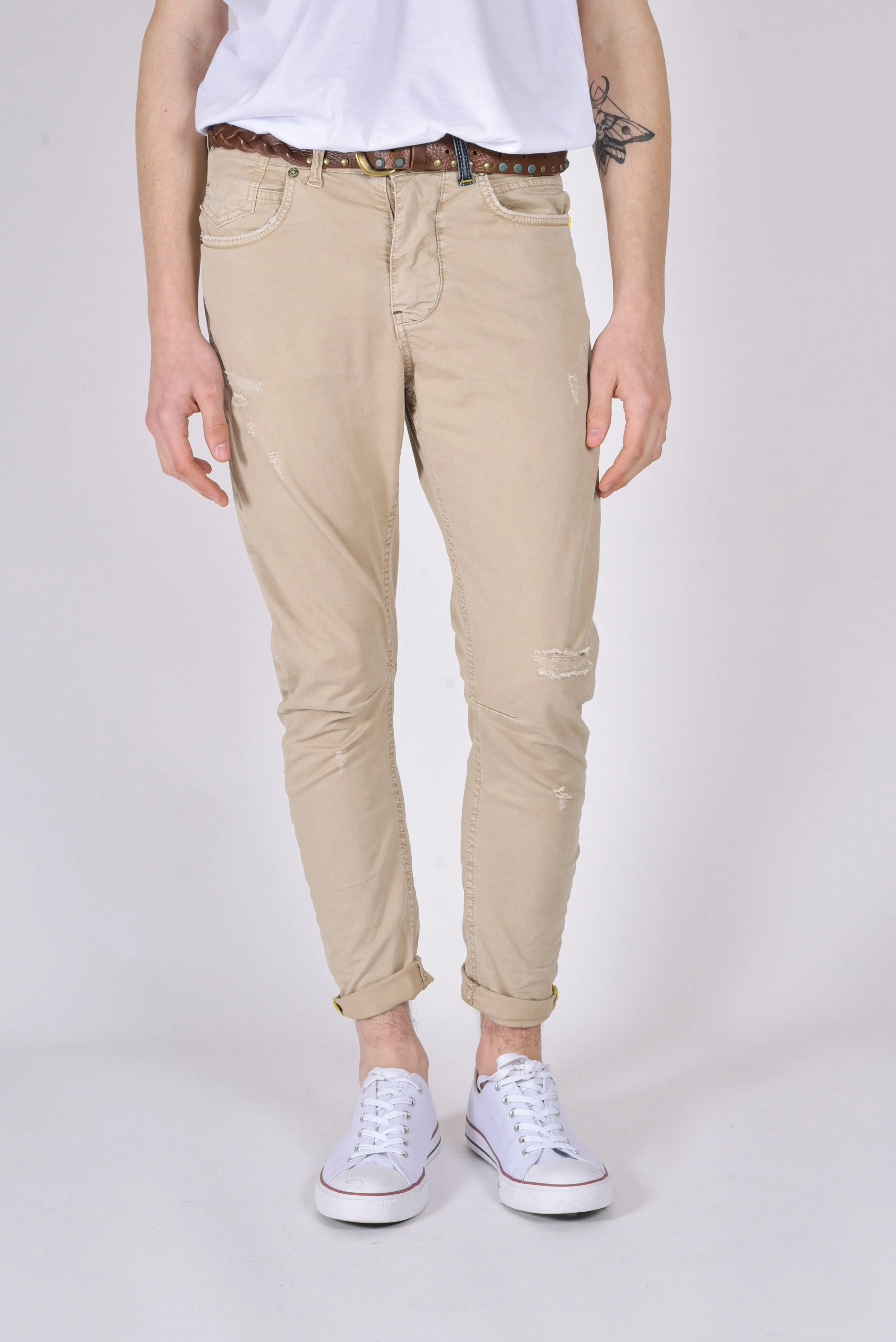 Pantaloni in cotone tapered Kron AM3 SS22