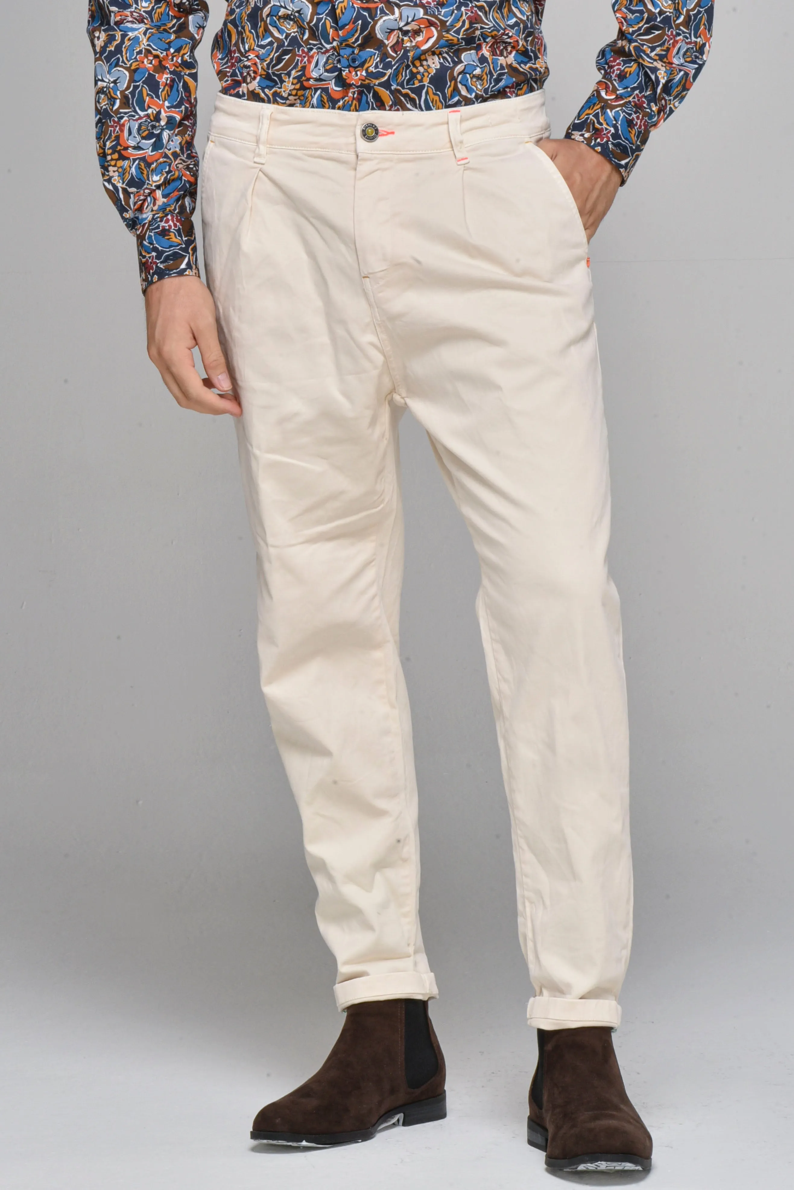 Pantaloni in cotone tapered New Private Old FW22/23