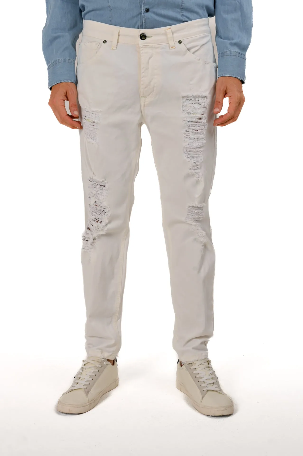 Pantaloni Regular New Wolf Bianco SS22