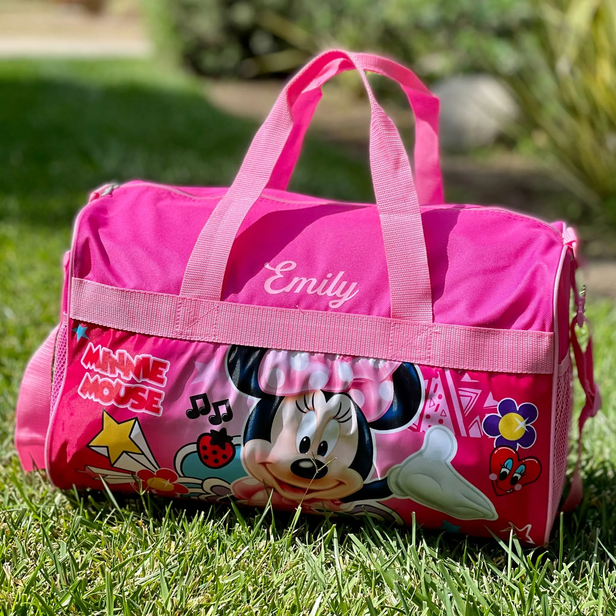 Personalized Kid's Travel Duffel Bag - Minnie Mouse