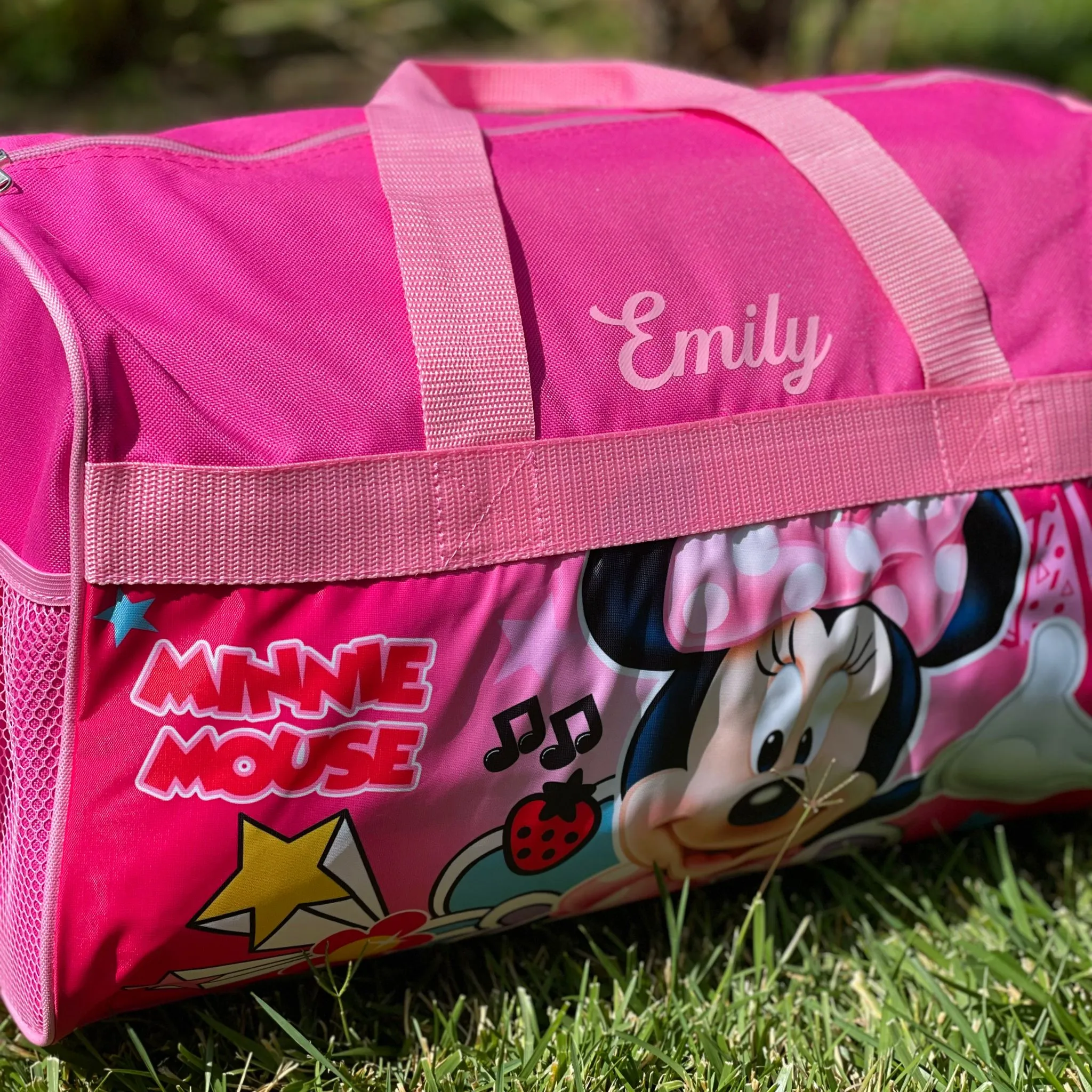 Personalized Kid's Travel Duffel Bag - Minnie Mouse