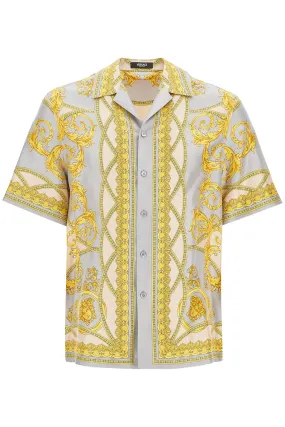 'printed Silk Bowling Shirt From The Gods' Collection