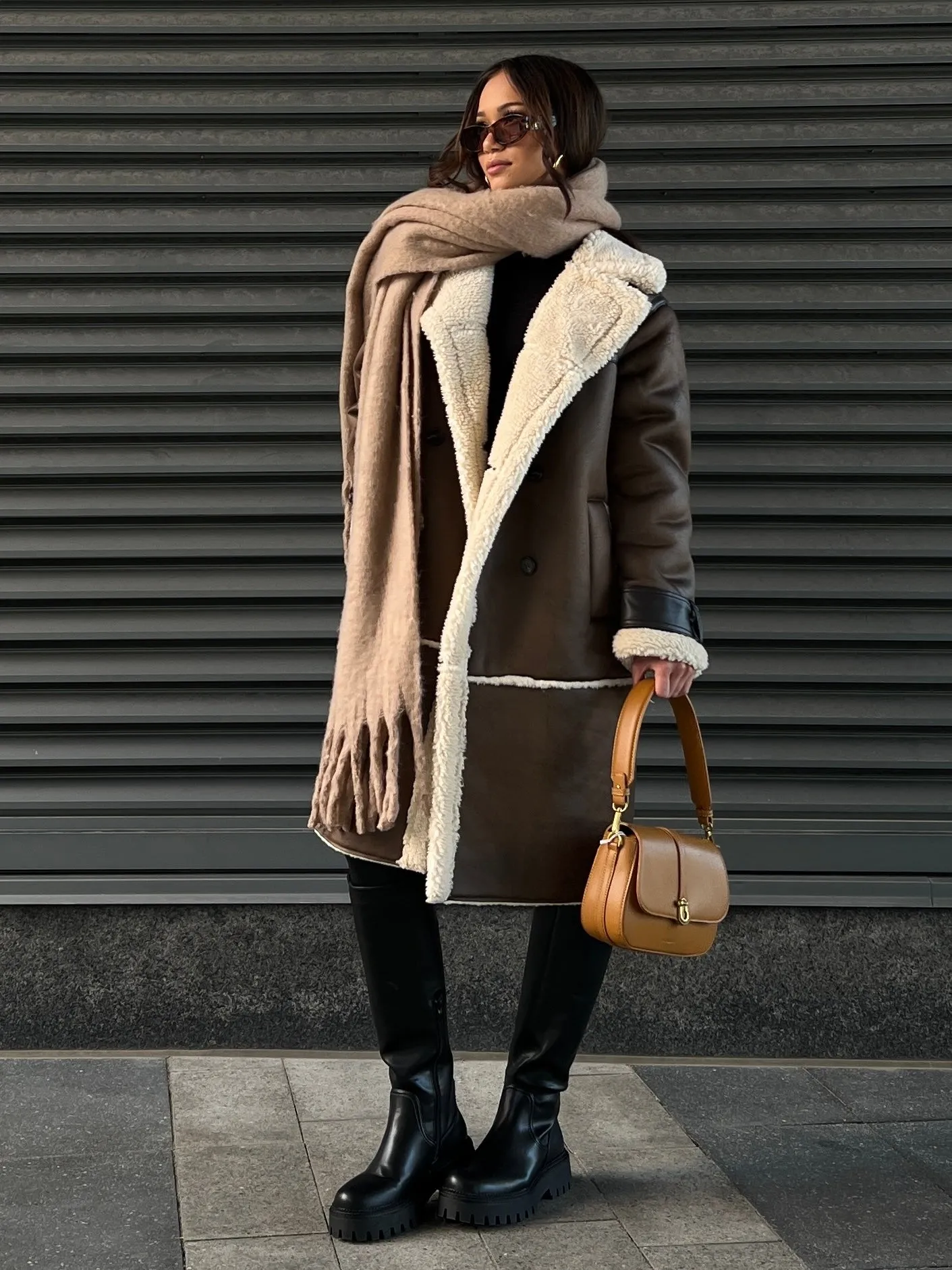 RD STYLE Nila Double Breasted Long Coat