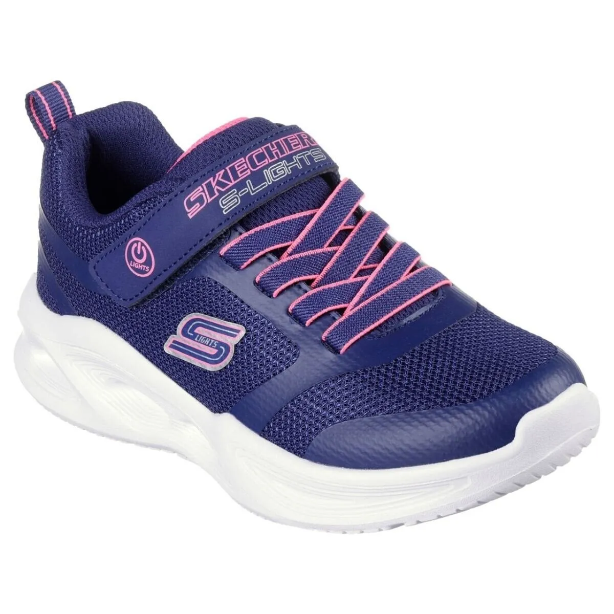 Scarpe da bambina SKECHERS art 303715LNVY sneakers con luci navy