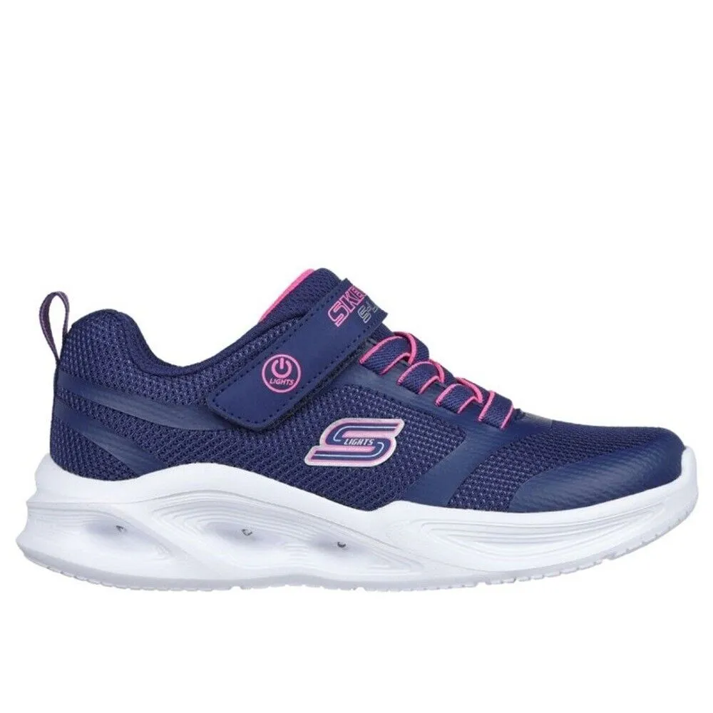 Scarpe da bambina SKECHERS art 303715LNVY sneakers con luci navy