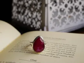 Semi-precious Ruby Ariel Ring