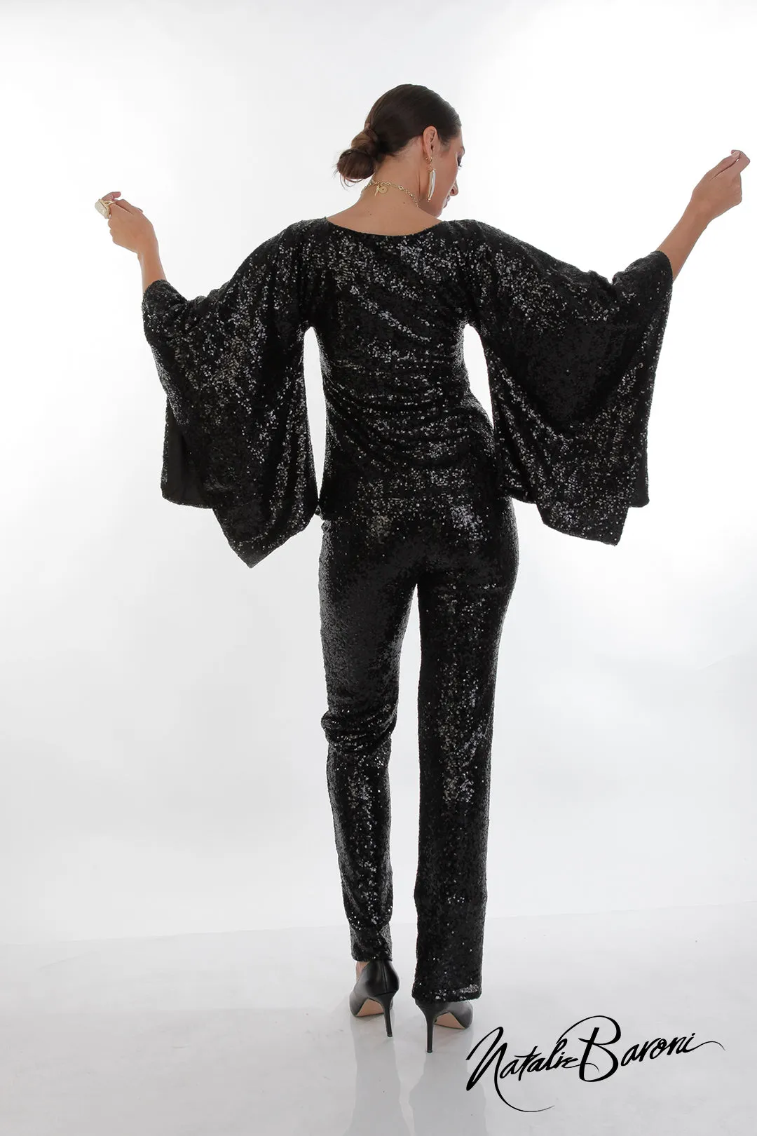 Sequin Kimono Top - La Scala