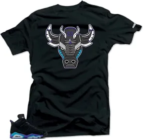 Shirt to Match Jordan 6 Aqua - The Bull