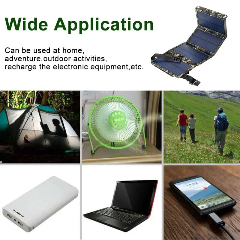 SMAXPro™ Solar Power Bank: Folding Portable Phone Charger for Outdoors