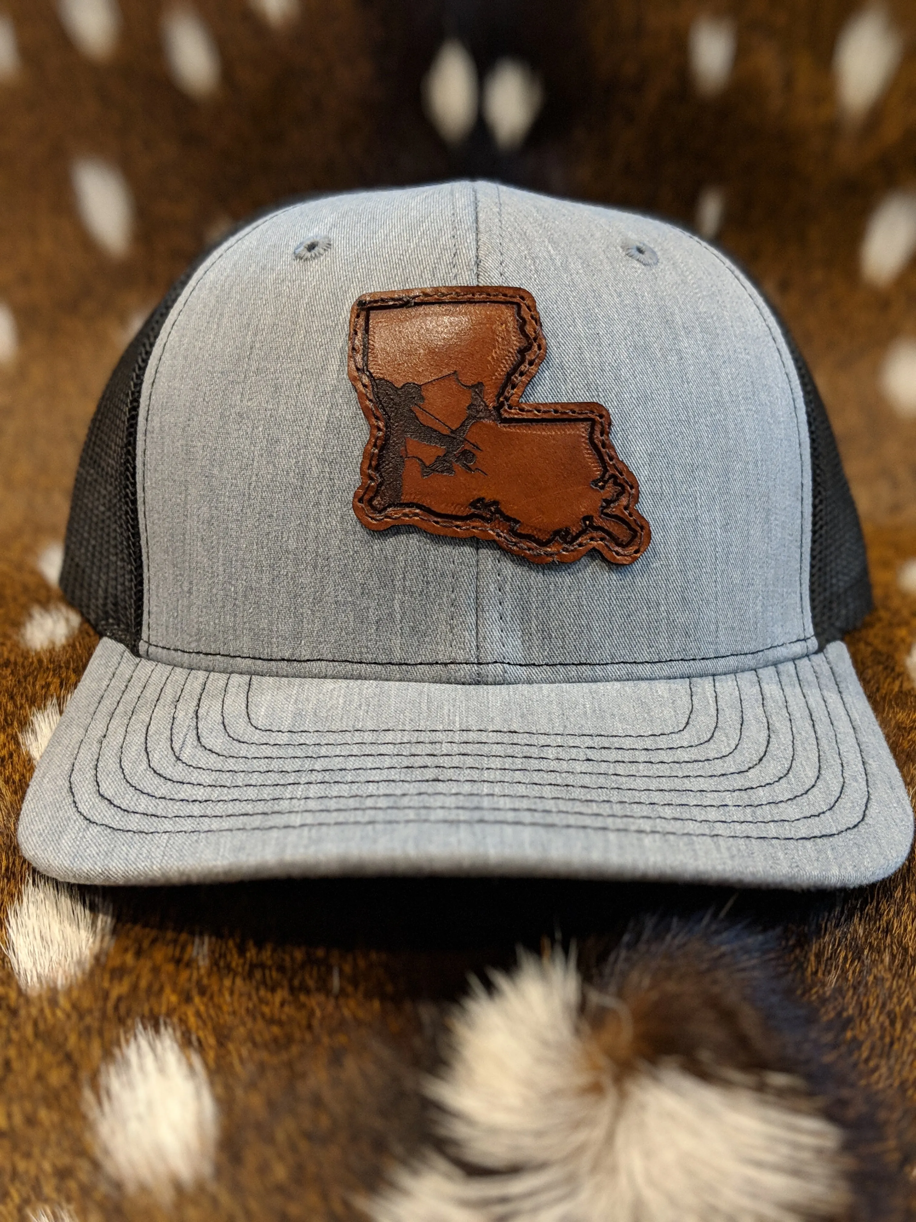 State of Louisiana Bowfisherman PATCH Hat