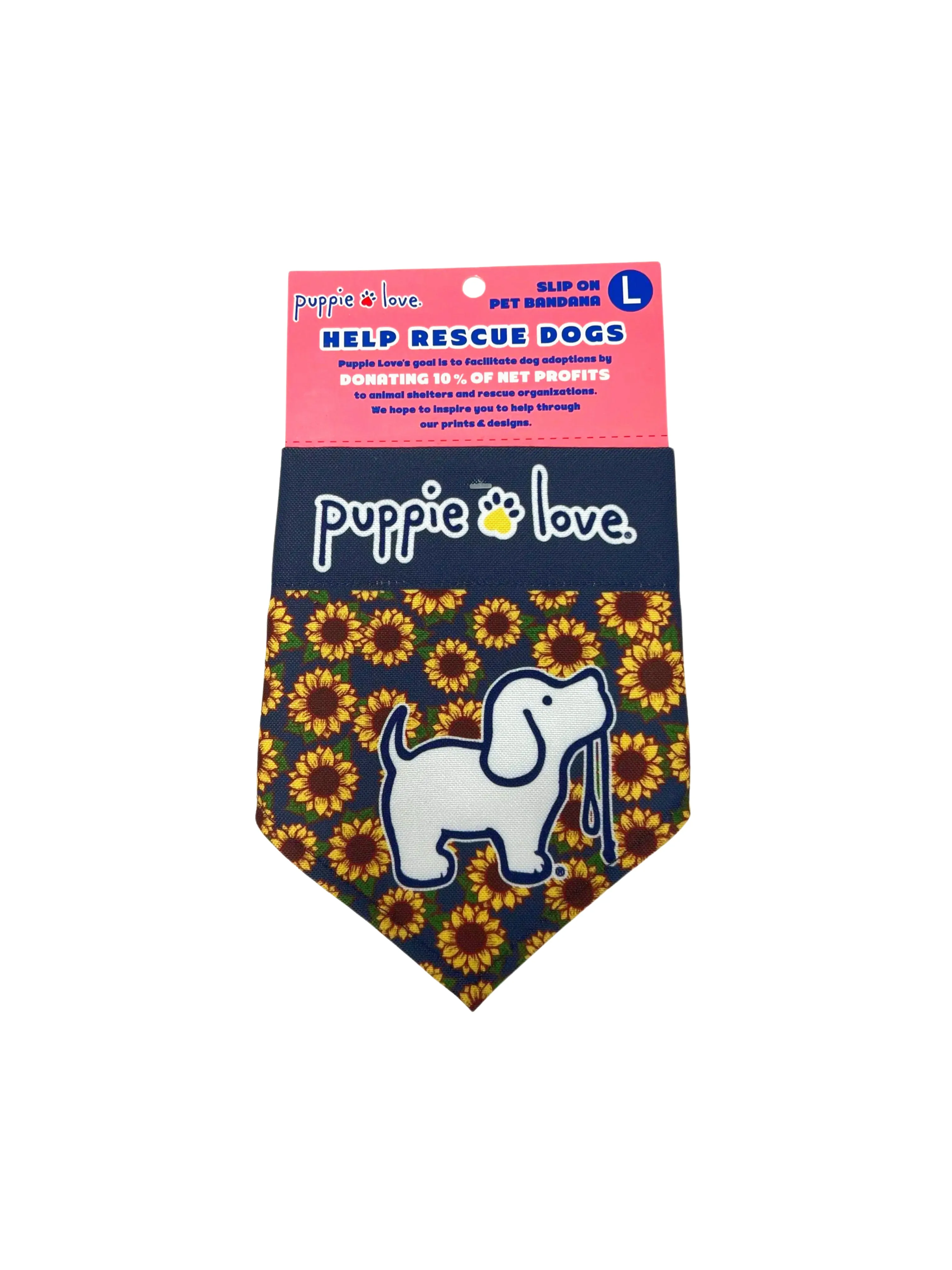 SUNFLOWER PUP DOG BANDANA