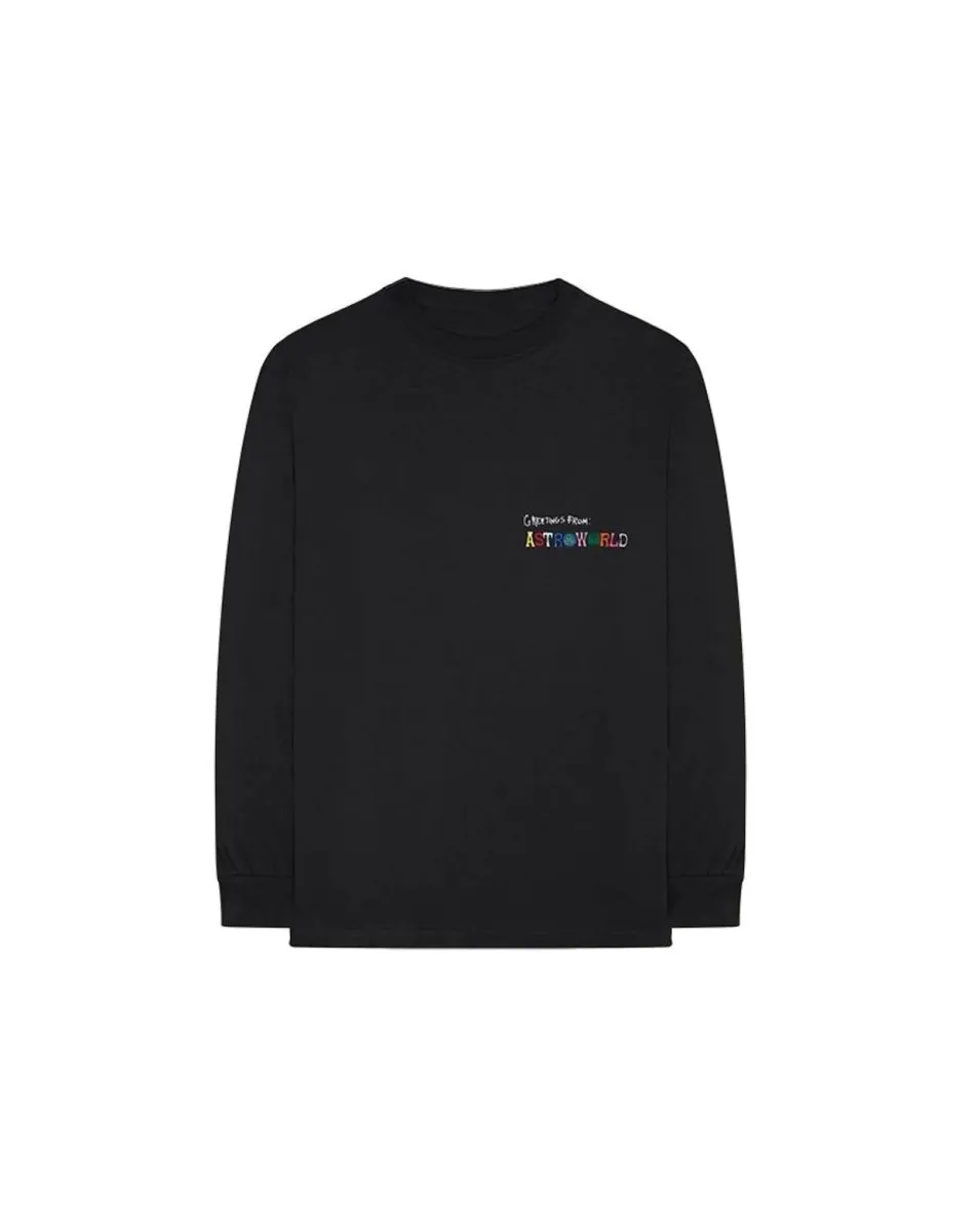 Travis Scott Greeting From L/S Tee Black