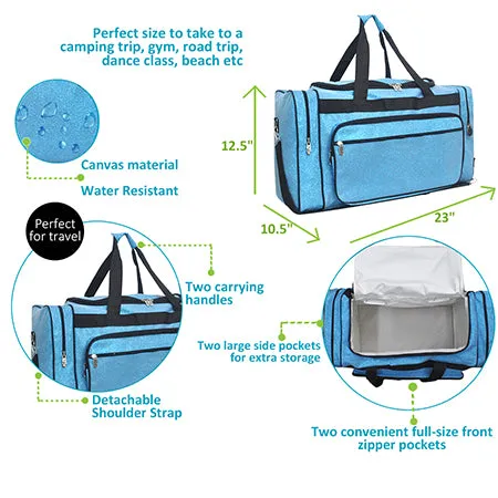 Turquoise NGIL Canvas 23 Duffle Bag