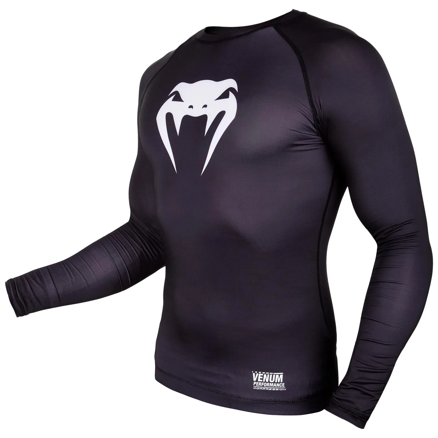 Venum Contender 3.0 Compression T-shirt - Long Sleeves - Black/White