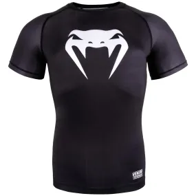 Venum Contender 3.0 Compression T-shirt - Short Sleeves - Black/White