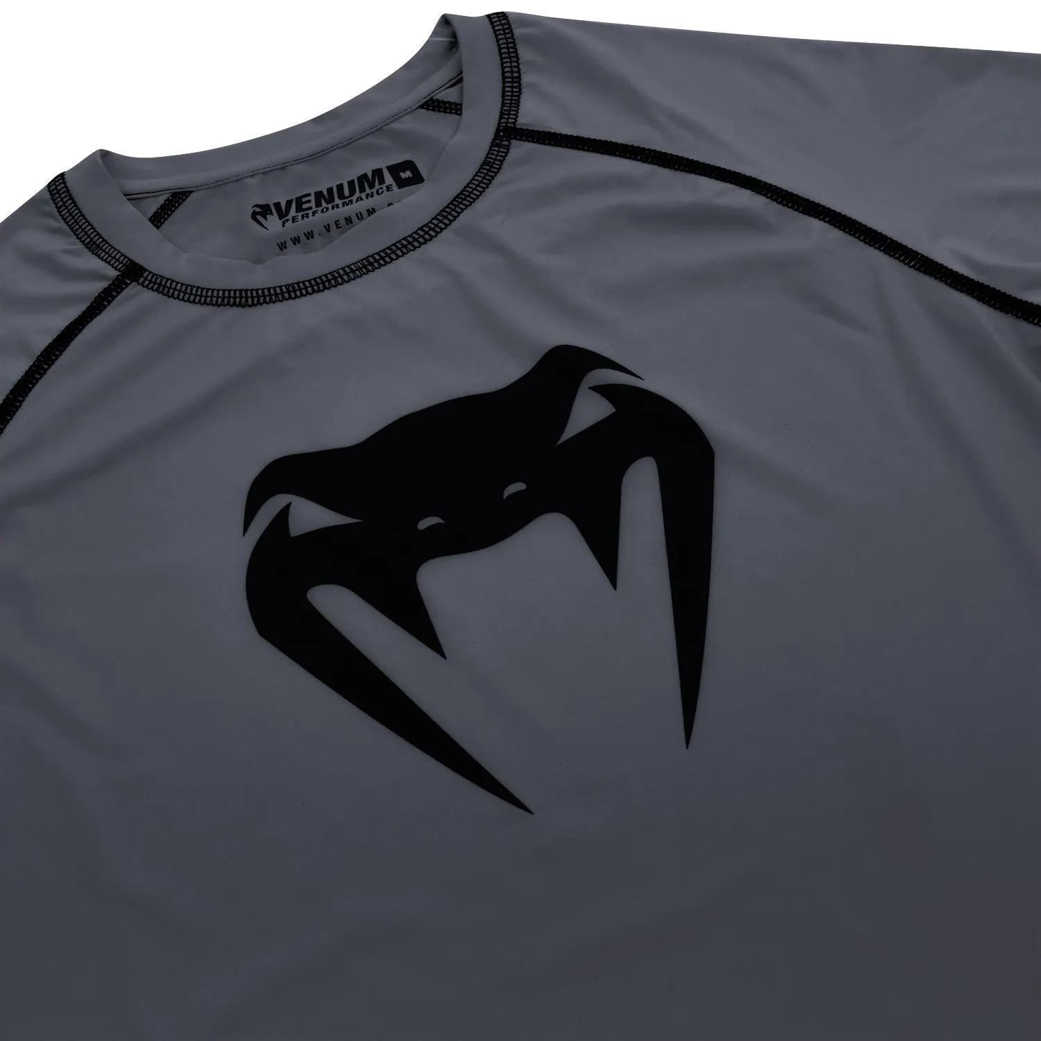 Venum Contender 3.0 Compression T-shirt - Short Sleeves - Heather Grey/Black