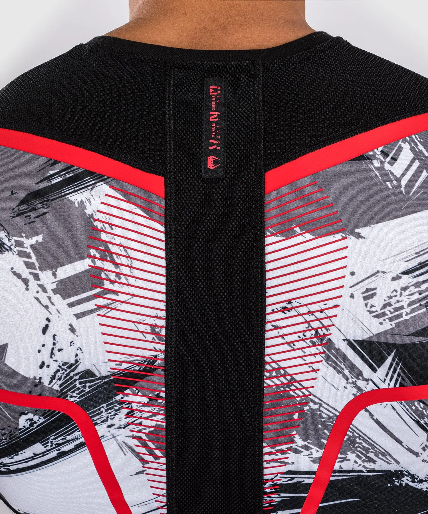 Venum Electron 3.0 Short Sleeve Rashguard - Grey/Red