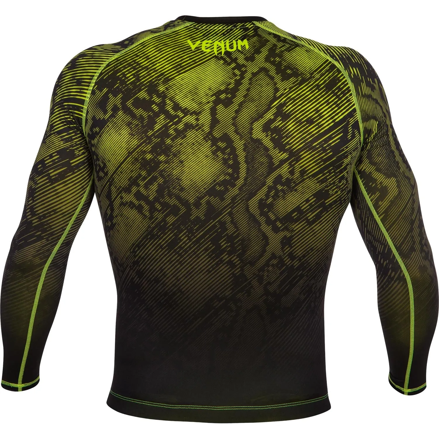 Venum Fusion Compression T-shirt - Long Sleeves - Black/Yellow