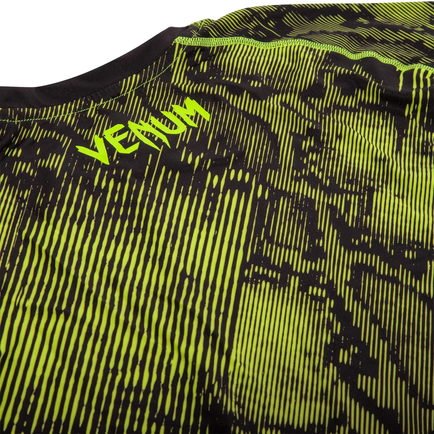 Venum Fusion Compression T-shirt - Long Sleeves - Black/Yellow