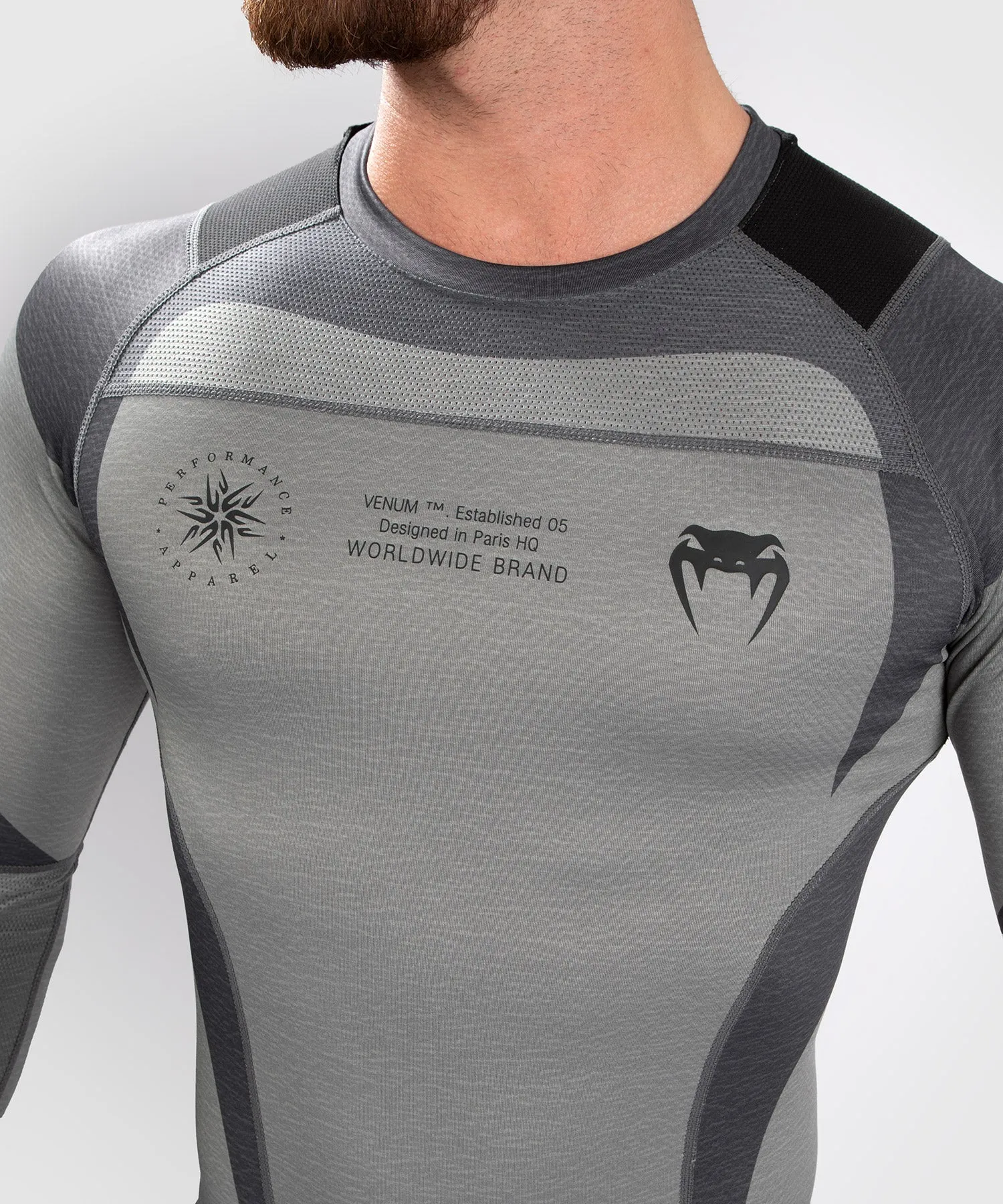 Venum Stone Rashguard - Long Sleeves  - Mineral Green